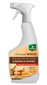 Universal Wood. Спрей для очистки полков в банях и саунах с активным хлором